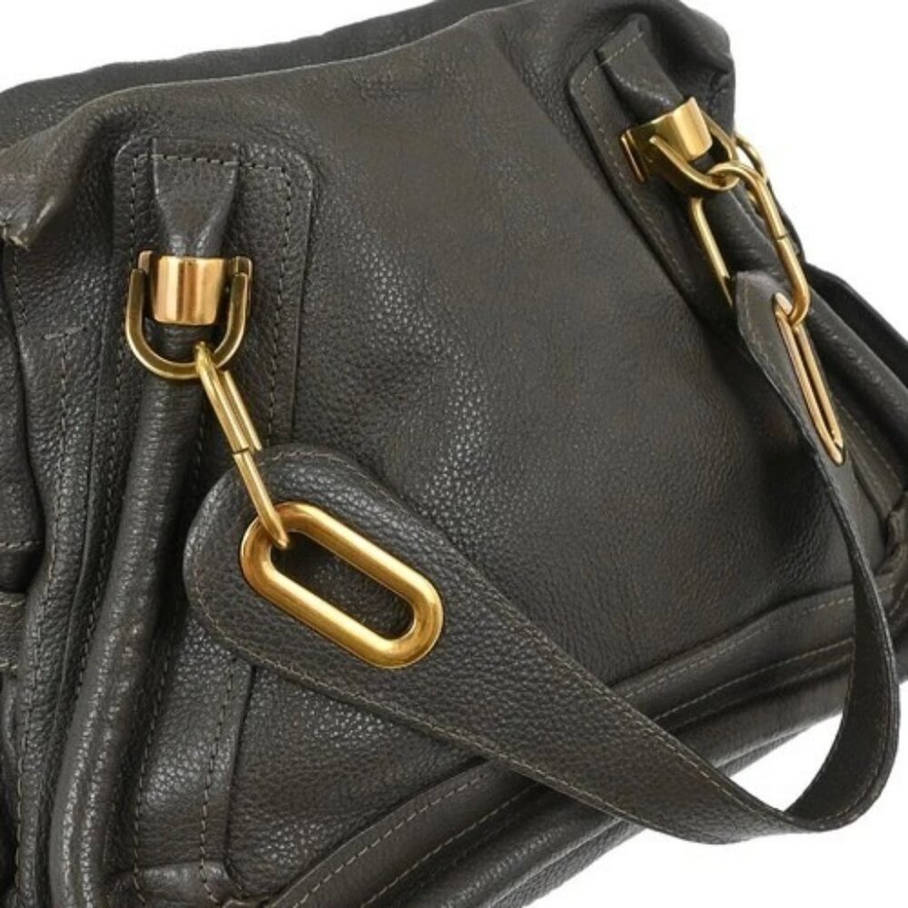 Chloe Brown Paraty 2way Handbag 04-11-50 155941 - Picture 6 of 10